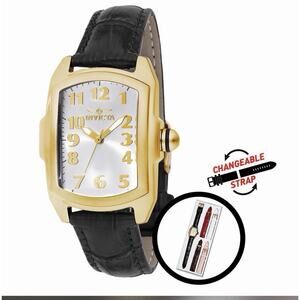 Invicta Women's Lupah Quartz Watch Golden Interchangeable Leather Strap 49816